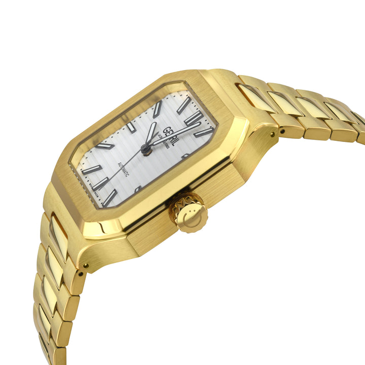 Grand Concourse Swiss Automatic, IPYG/316L Stainless Steel Case, White Dial, IPY