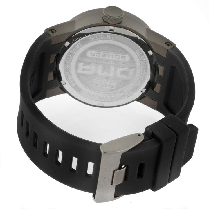 DNA Silver Dial / Black Silicone Strap Silver Dial