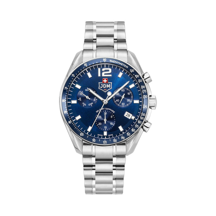Swiss Precision Blue /steel barecelet Blue Dial
