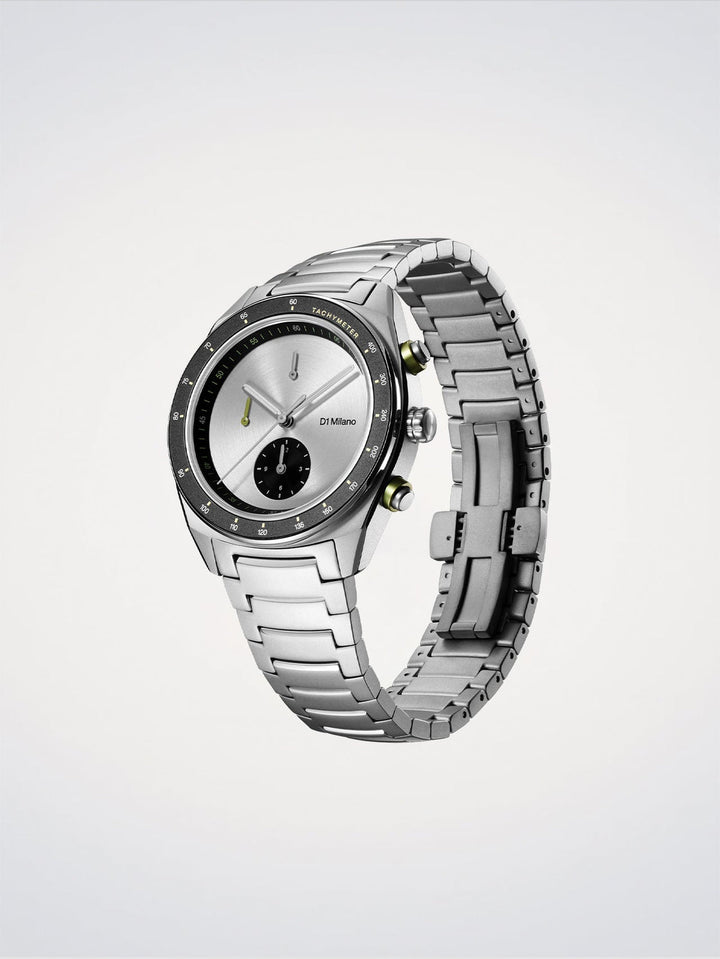 Chronograph 40mm Essential White Silver Dial