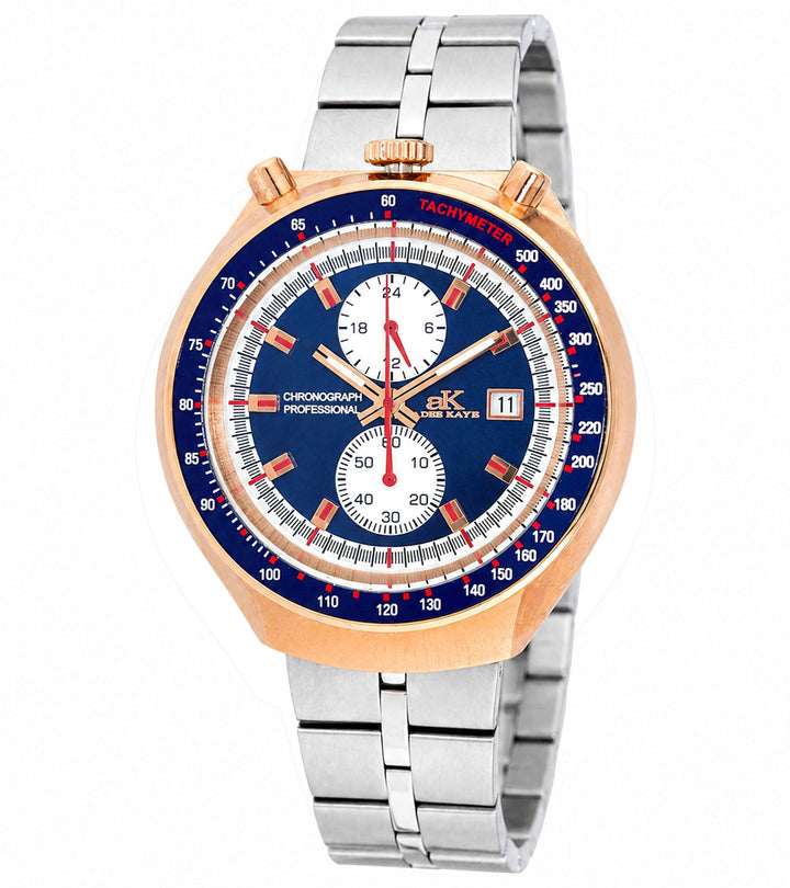 MUSCLE COLLECTION BLUE-ROSETONE/ SILVER TONE Blue Dial