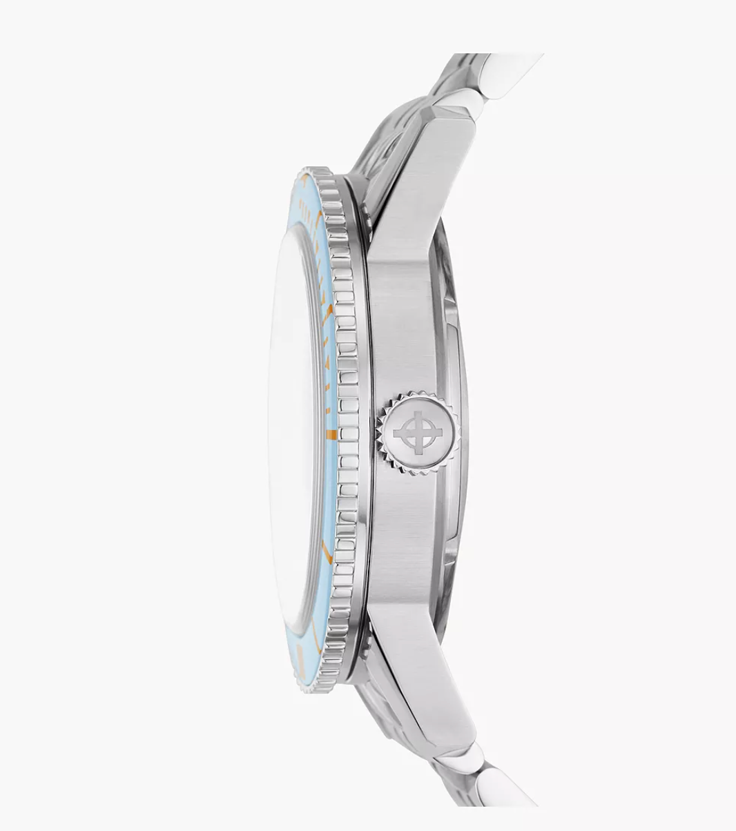 SEA WOLF COMPRESSION Silver / Steel Bracelet | Silver Dial