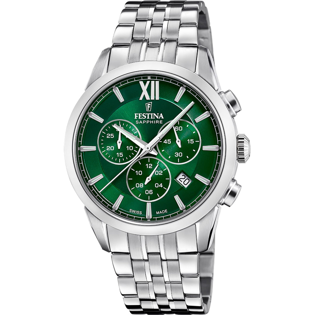 CHRONOGRAPH Green / Stainless Steel | Green Dial