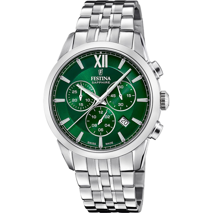 CHRONOGRAPH Green / Stainless Steel | Green Dial