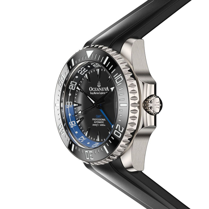 Deep Marine Explorer VI 6000M - GMT True Dive Black/BlueGMT Black Dial