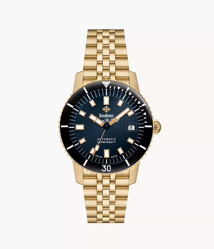 Super Sea Wolf Compression Stainless Steel 18K Gold-Plated Watch