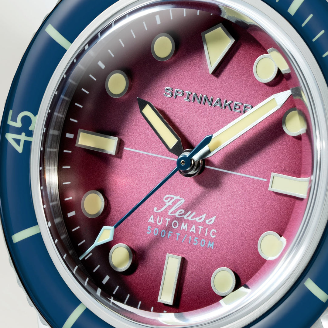 Fleuss 40 Automatic Purple / Stainless Steel Purple Dial