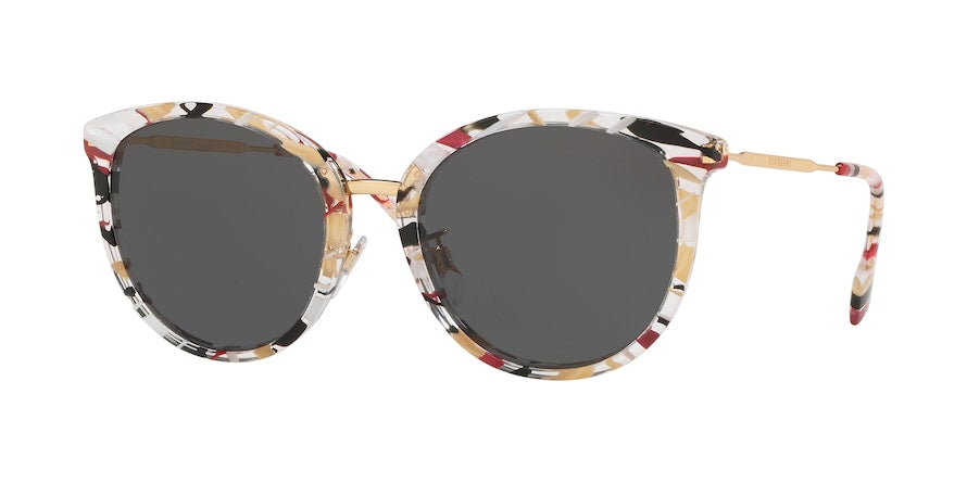 Fashion Striped Check Frame, Grey Lens |  Dial