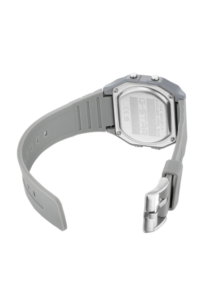 Gridline Digital Gray Dial / Gray Silicone Strap Gray Dial