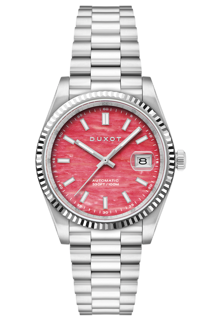 Marcel Automatic Lapidary Limited Edition Pink / Stainless Steel | Pink Dial