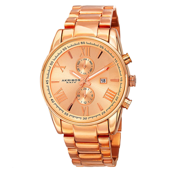 AK812RG-Casual Rose Gold/Stainless Steel | Salmon Dial