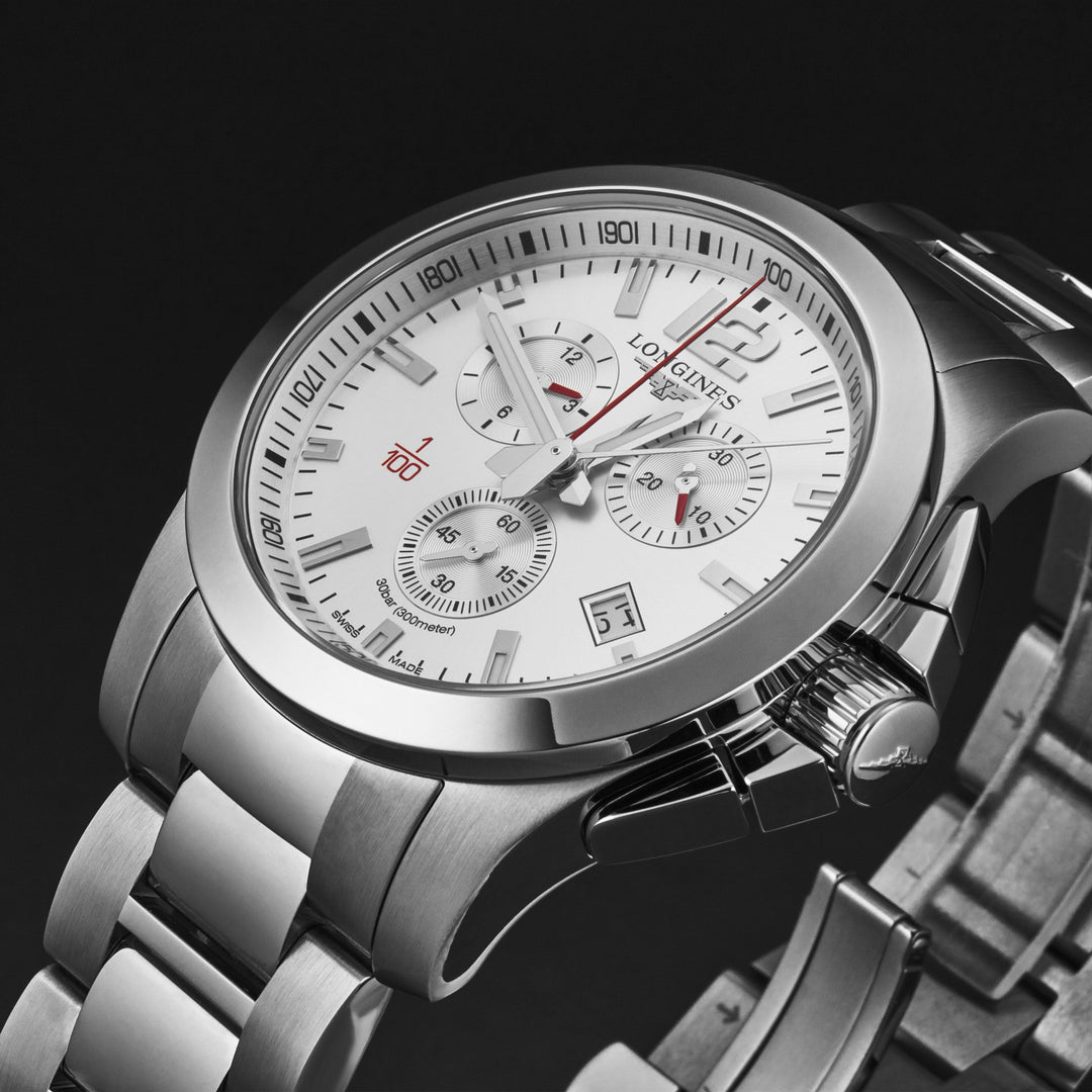 Conquest Silver / Stainless Steel Silver Dial