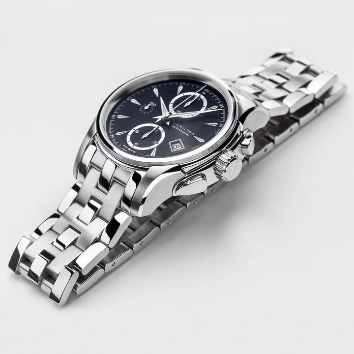 JAZZMASTER Silver/SS Black Dial