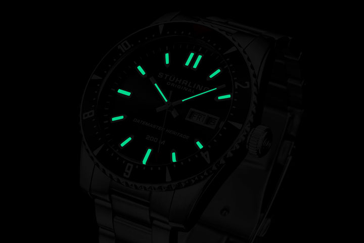 Aquadiver 1004 Black Silver/Stainless Steel | Black Dial