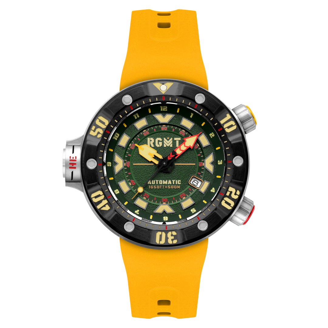 Depth Charge Automatic Green  / Silicone | Green Dial