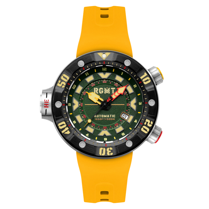 Depth Charge Automatic Green  / Silicone | Green Dial
