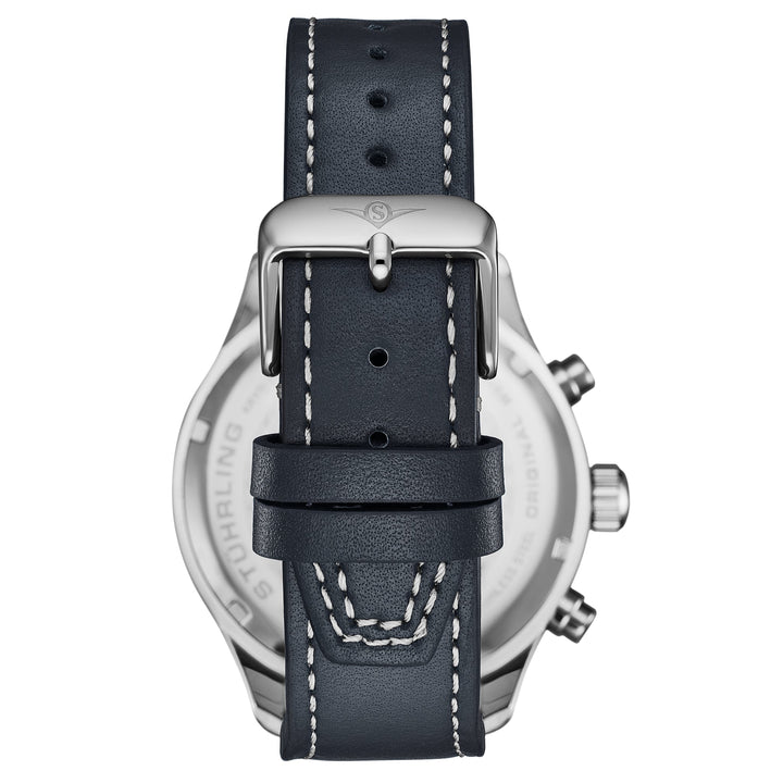 Navigator Chrono Navy Blue Sunray Dial/Blue Leather Strap | Blue Dial