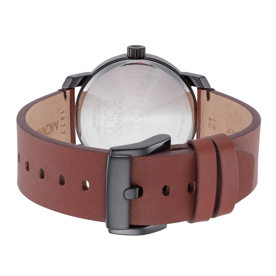 Bold 41mm / Grey / Cognac | Grey Dial
