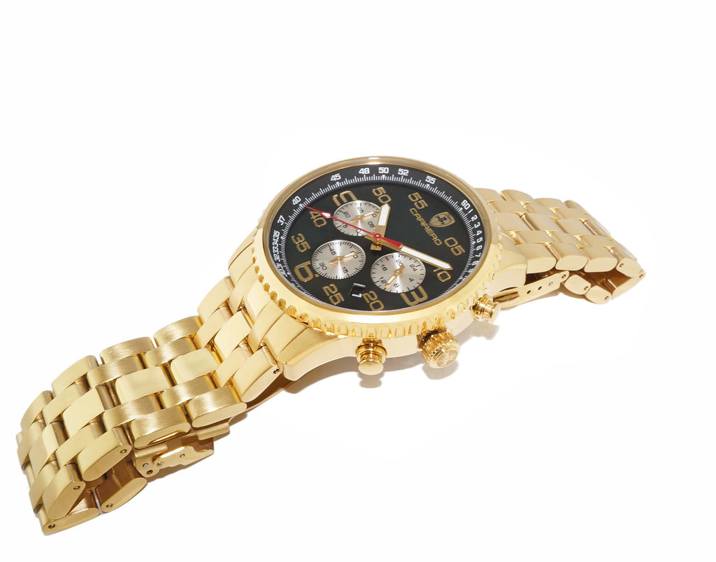 Aureum-MB Goldtone/Black | Black Dial