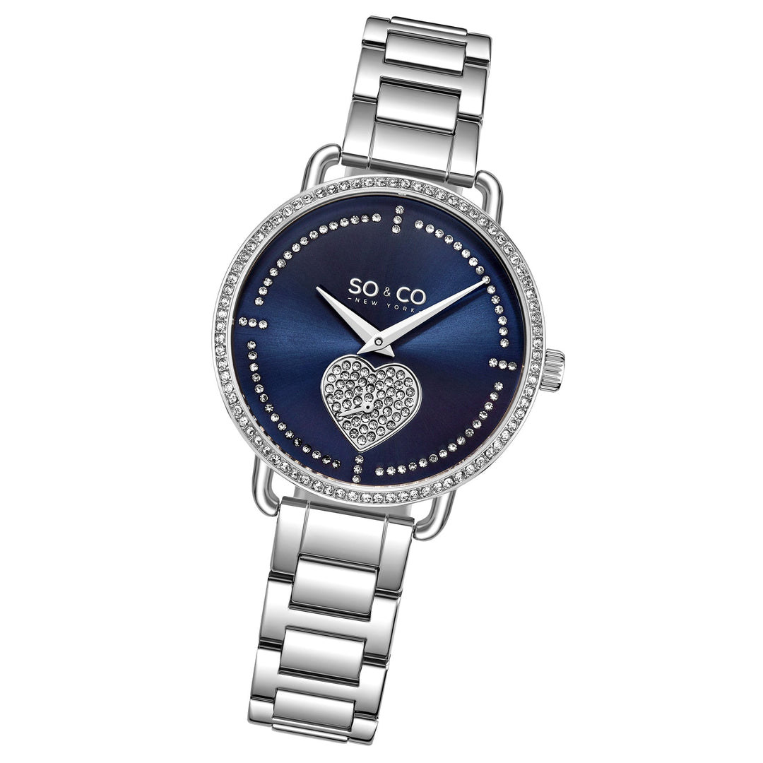 Madison-5524.2 Silver/Stainless Steel | Blue Dial