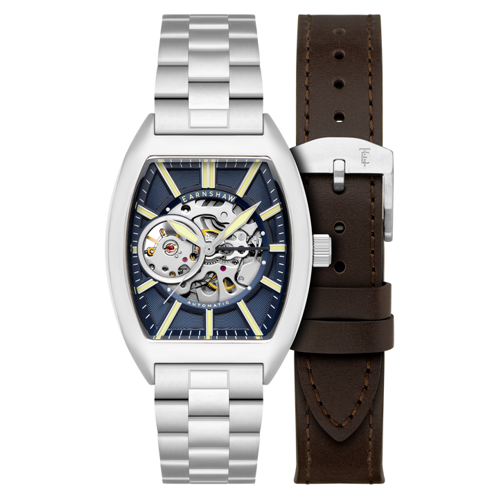 Heritage Beauchamp Skeleton Automatic Blue / Stainless Steel | Blue Dial