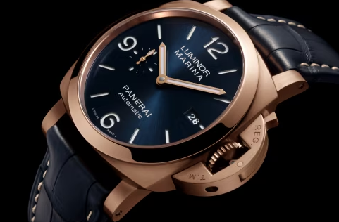 Luminor Marina Goldtech Blue Leather | -------------- Dial