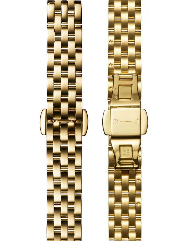 Watch: Derby 2H 30.5mm, Gold Bracelet Green Dial