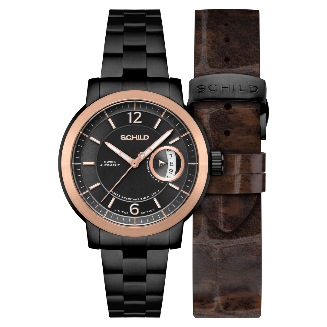 Heinrich Minimal Swiss Automatic Limited Edition Black / Black Stainless Steel |
