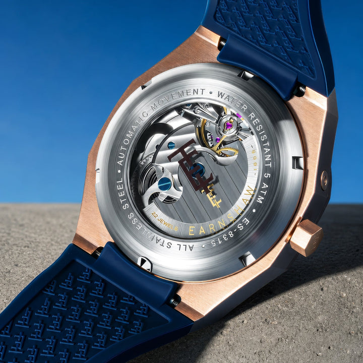 Drake Cobalt Calm  / Blue Rubber Strap Blue Dial