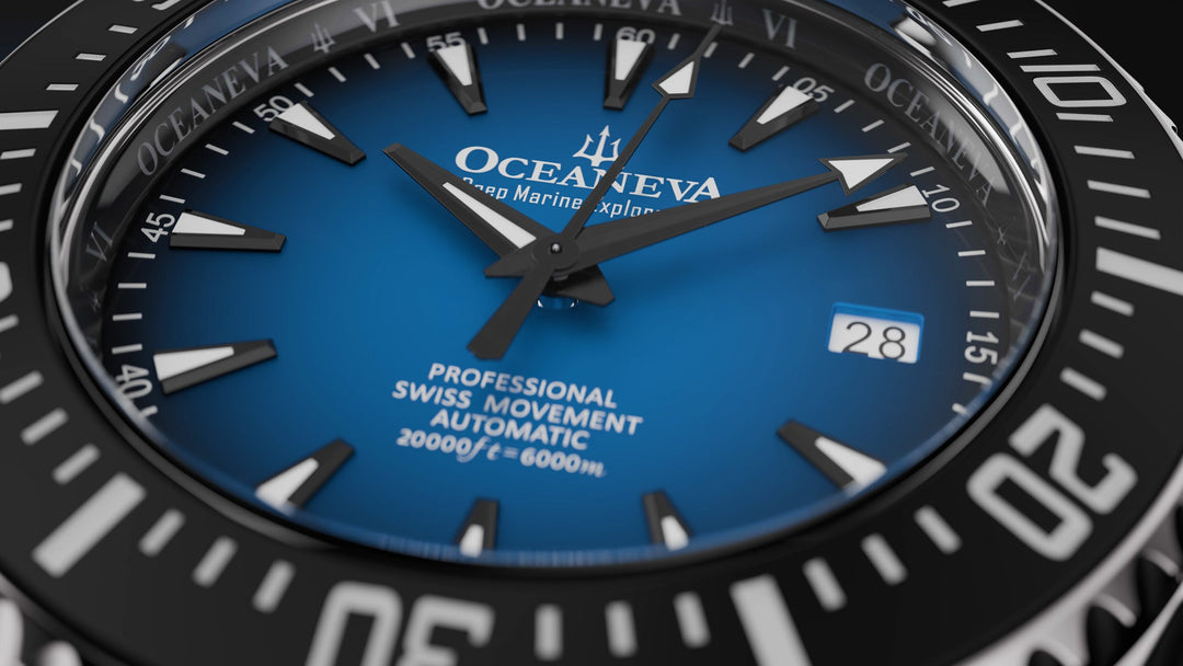 Oceaneva Deep Marine Explorer VI 6000M - Blue Titanium Automatic 6000m/BlueBurst