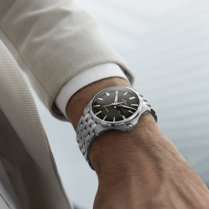 Meister S Automatic Olive Green Dial / Stainless Steel Bracelet Green Dial