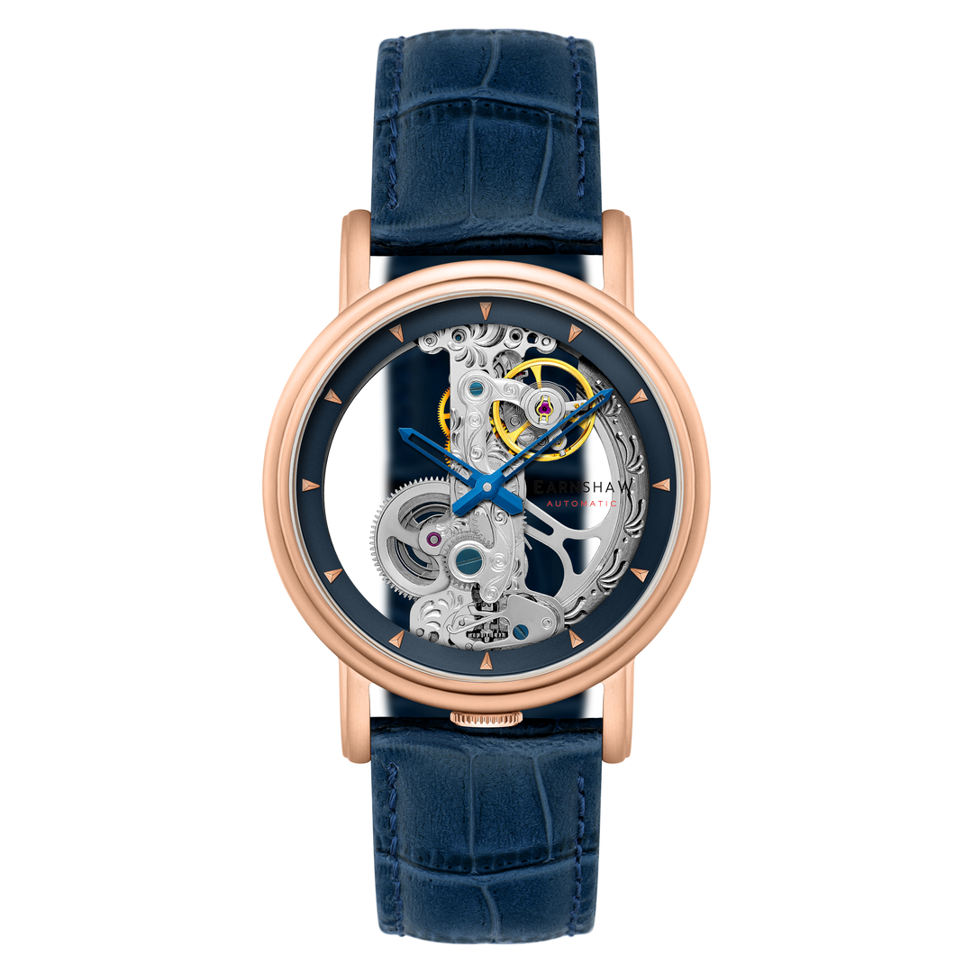 Fowler Bridge Automatic Blue / Genuine Leather | Blue Dial