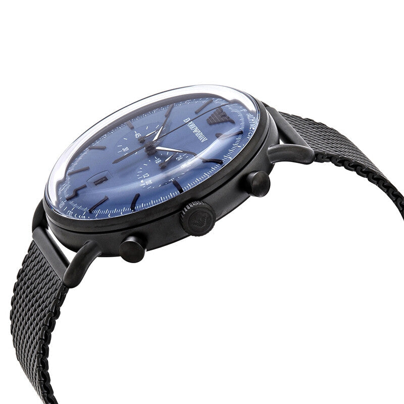 Classic Blue Dial / Black PVD Mesh Bracelet Blue Dial