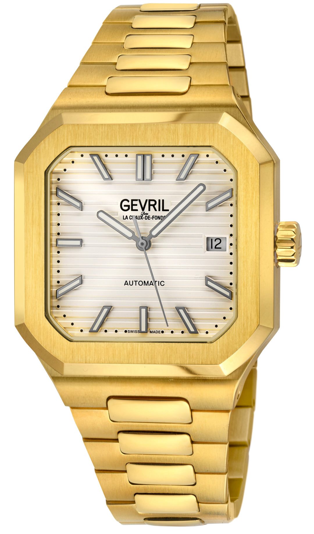 Grand Concourse Swiss Automatic, IPYG/316L Stainless Steel Case, White Dial, IPY