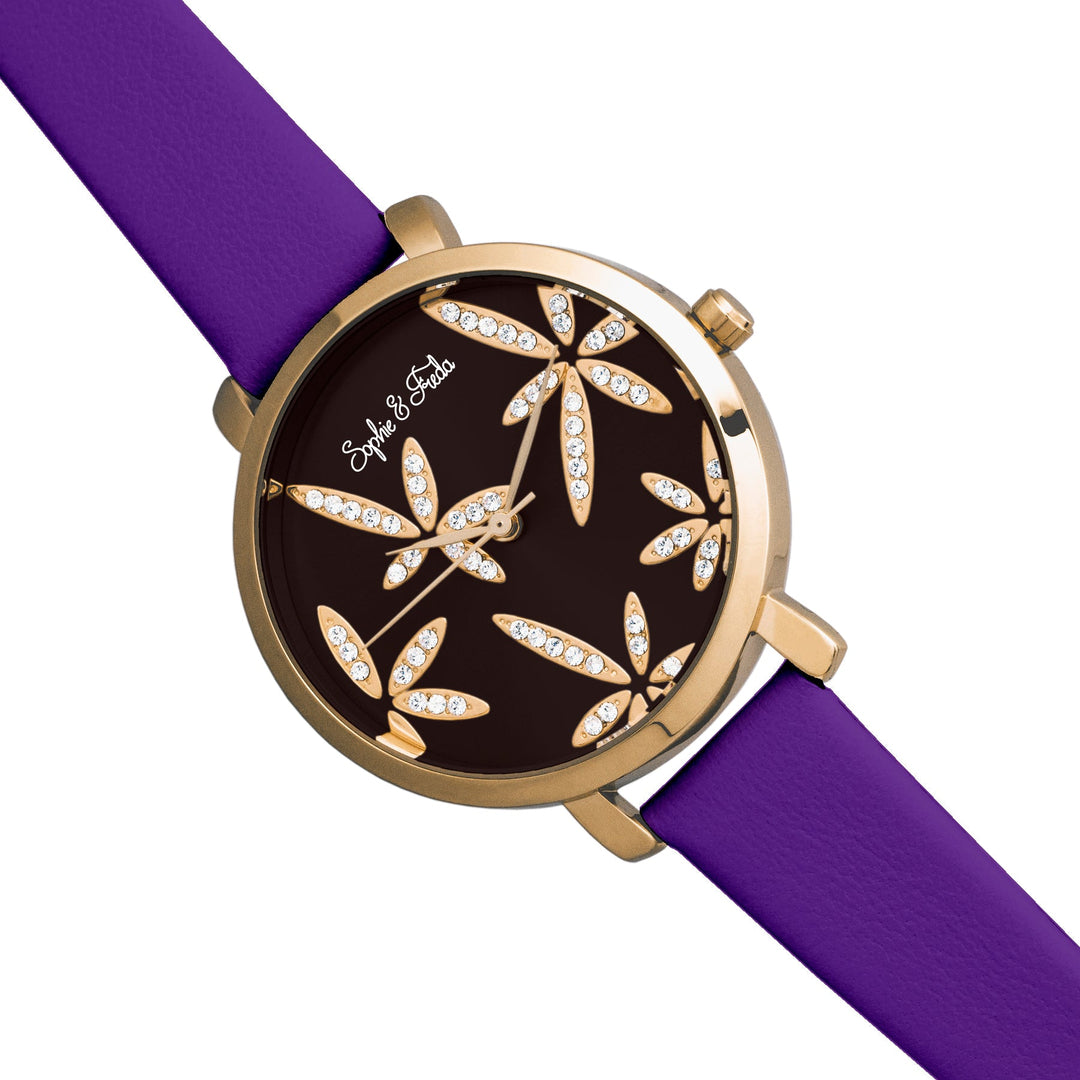 Key West w/ Swarovski Crystals Gold/Purple
