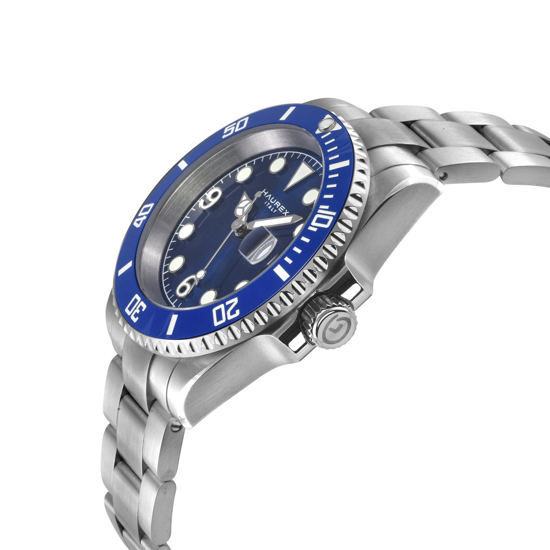 Haurex Italy Barracuda (316L Case, Blue Sunray Dial, Ceramic Bezel, 316L Stainle