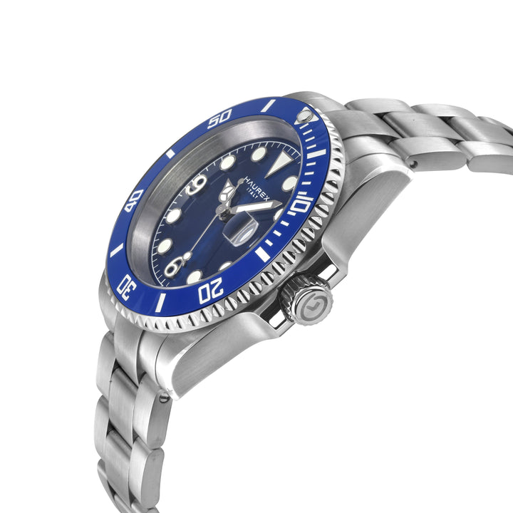 Haurex Italy Barracuda (316L Case, Blue Sunray Dial, Ceramic Bezel, 316L Stainle