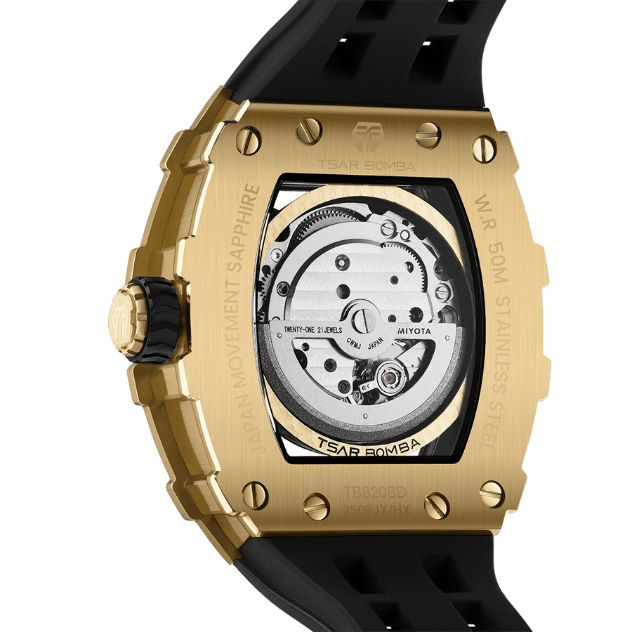 Elemental gold/rubber | Black Dial