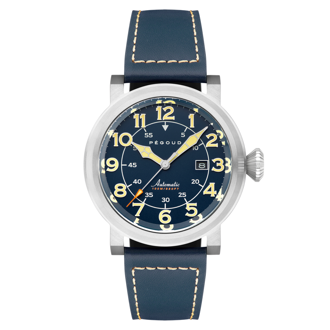 Le Pilote Automatic Blue / Blue Leather | Blue Dial