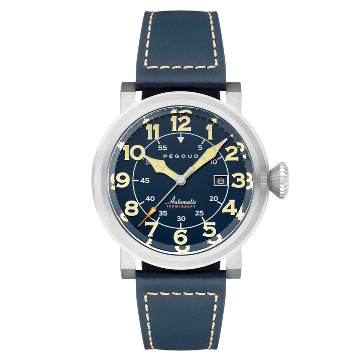 Le Pilote Automatic Blue / Blue Leather | Blue Dial