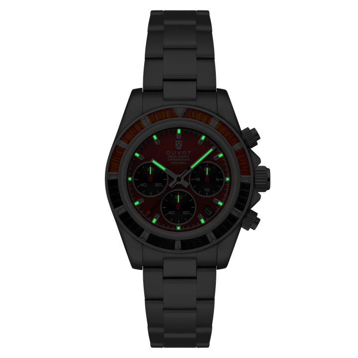 Accelero Rainbow Chronograph Red/Stainless Steel | Red Dial