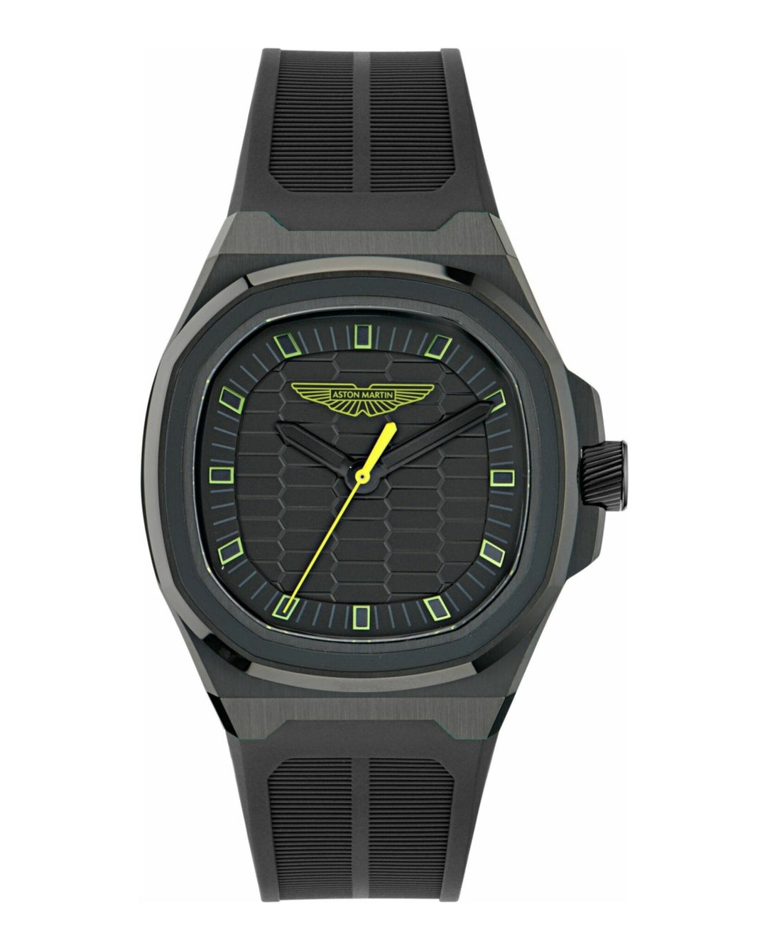 GPQ Black IP/Black Silicone Strap Black Dial