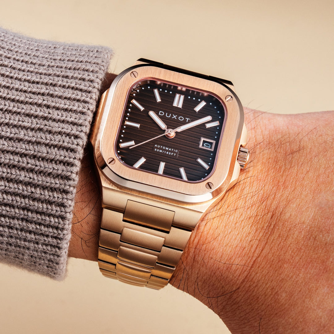 Quadrata Automatic Brown / Stainless Steel | Brown Dial