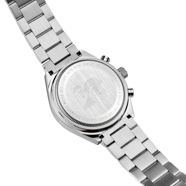 Contemporary Classic Blue Dial / Silver Stainless Steel Bracelet Blue Dial