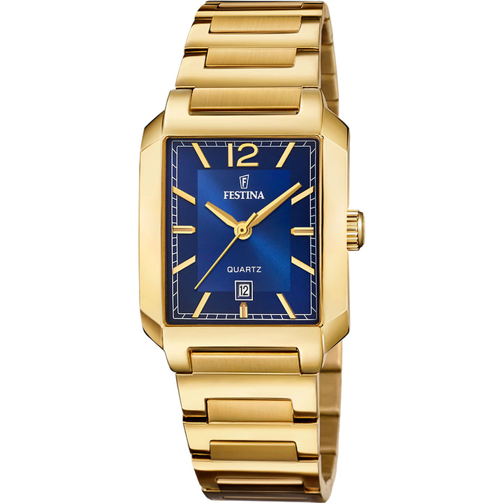 ON THE SQUARE Blue / Stainless Steel Blue Dial