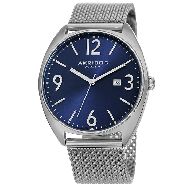 AK1026BU-Casual Silver/Stainless Steel | Blue Dial