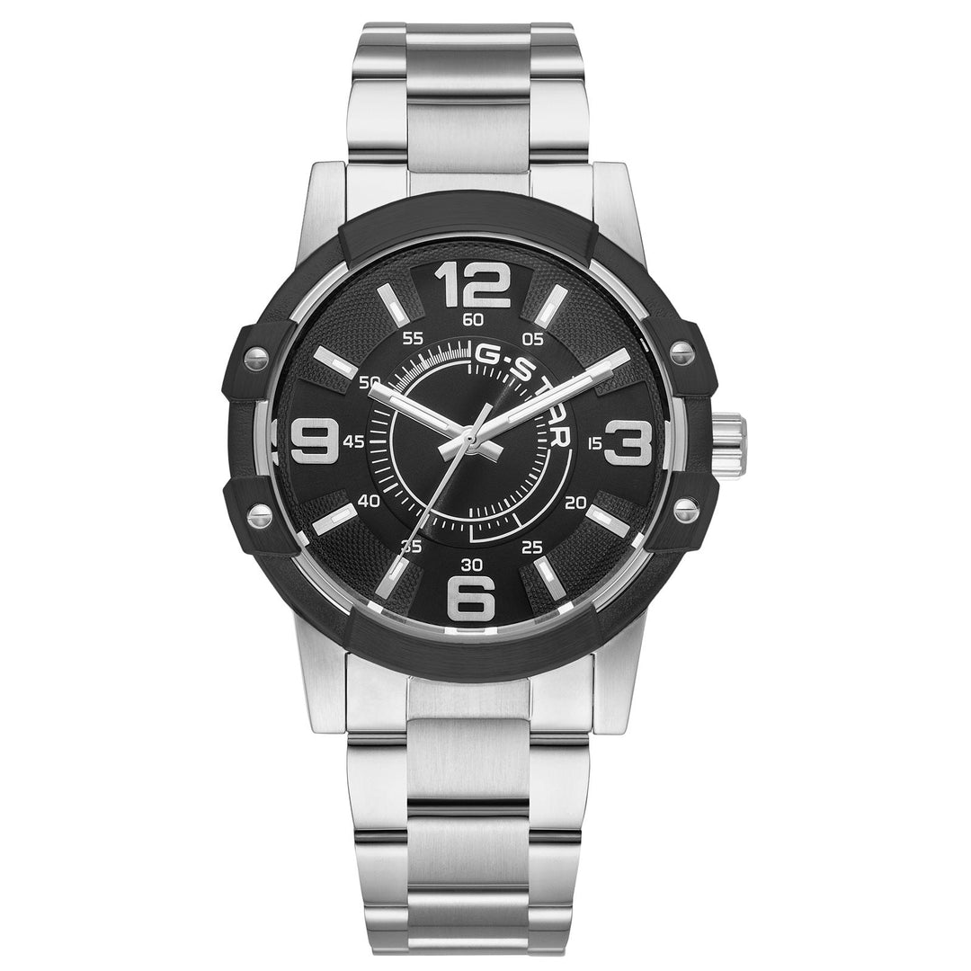 Constructed Black Dial / Stainless Steel Bracelet Black Dial