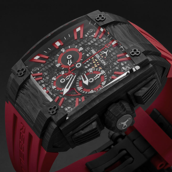 Re1 2.0 RBRE12CH.CA.RD / Black red | Black Red Dial