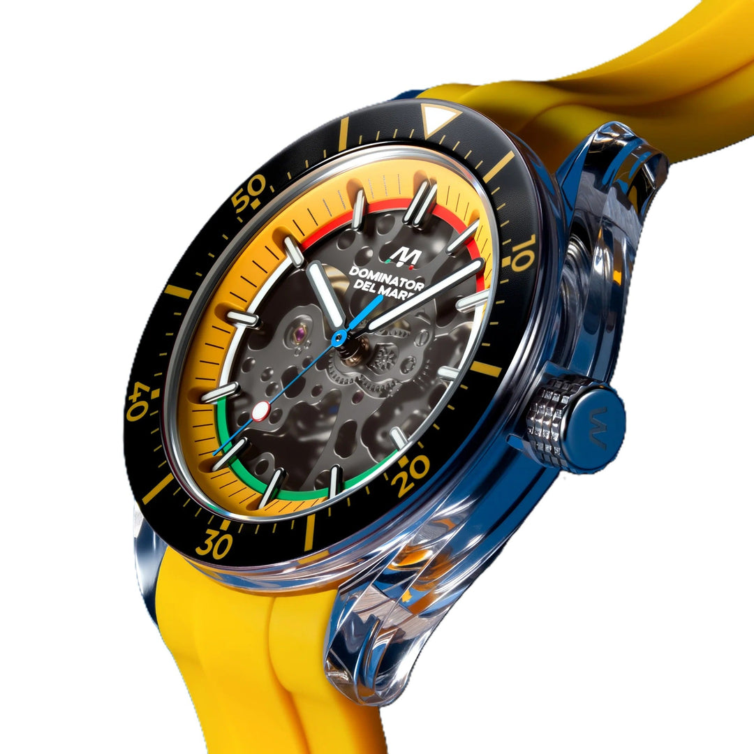 Ortona Radiant Yellow  / Yellow Silicone Strap Yellow Dial