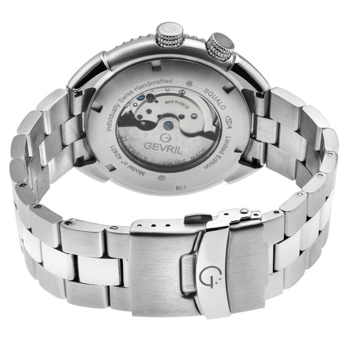 Squalo Swiss Made Automatic Diver watch Ceramic bezel inner rotating ring Blue |